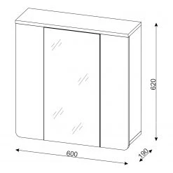 Trendteam Salle de bain Ciara IV (3 éléments) - Blanc brillant / Imitation chêne artisan 18 Trendteam Salle de bain Ciara IV (3 éléments) - Blanc brillant / Imitation chêne artisan -Meubles de salle de bain Soldes 2022 1000341070 220315 501 SKETCH DETAILS P000000001000341070 sketch