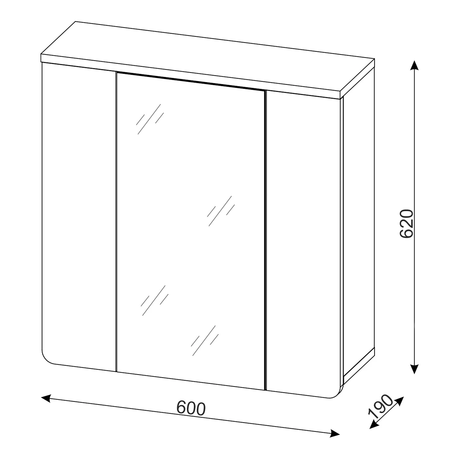 Trendteam Salle de bain Ciara VI (2 éléments) - Blanc brillant / Imitation chêne artisan 8 Trendteam Salle de bain Ciara VI (2 éléments) - Blanc brillant / Imitation chêne artisan – Image 6