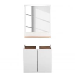 Pelipal Salle de bain 947 I (2 éléments) - Blanc / Imitation chêne Riviera -Meubles de salle de bain Soldes 2022 1000341659 220318 030 DETAILS P000000001000341659
