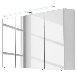 Pelipal Salle de bain Quickset 360 II (2 élém.) - Avec éclairage inclus - Blanc / Imitation chêne Riviera -Meubles de salle de bain Soldes 2022 1000343369 220330 040 DETAILS P000000001000343369