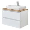 Pelipal Lavabo Quickset 360 I - Blanc / Imitation chêne Riviera 1 Pelipal Lavabo Quickset 360 I - Blanc / Imitation chêne Riviera -Meubles de salle de bain Soldes 2022 1000343370 220330 010 IMAGE P000000001000343370