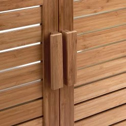 Butlers Meuble sous lavabo WHITE SANDS - Bambou - Naturel / Blanc -Meubles de salle de bain Soldes 2022 1000343918 220406 074 DETAILS P000000001000343918