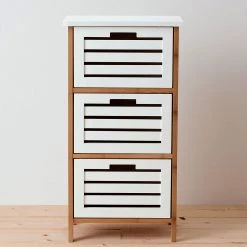 Butlers Étagère de salle de bain WHITE SANDS - Bambou - Naturel / Blanc -Meubles de salle de bain Soldes 2022 1000343922 220406 021 MOOD DETAILS P000000001000343922 mood