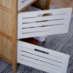 Butlers Étagère de salle de bain WHITE SANDS - Bambou - Naturel / Blanc -Meubles de salle de bain Soldes 2022 1000343922 220406 022 MOOD DETAILS P000000001000343922 mood