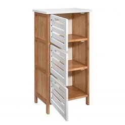 Butlers Étagère de salle de bain WHITE SANDS - Bambou - Naturel / Blanc -Meubles de salle de bain Soldes 2022 1000343922 220406 030 DETAILS P000000001000343922