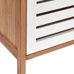 Butlers Étagère de salle de bain WHITE SANDS - Bambou - Naturel / Blanc -Meubles de salle de bain Soldes 2022 1000343922 220406 070 DETAILS P000000001000343922