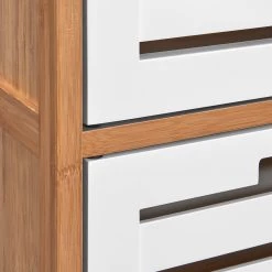 Butlers Étagère de salle de bain WHITE SANDS - Bambou - Naturel / Blanc -Meubles de salle de bain Soldes 2022 1000343922 220406 080 DETAILS P000000001000343922