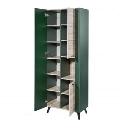 Norrwood Colonne de salle de bain Linen - Vert sapin / Imitation chêne Sanremo -Meubles de salle de bain Soldes 2022 1000344569 220427 030 DETAILS P000000001000344569