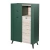 Norrwood Armoire de salle de bain Linen - Vert sapin / Imitation chêne Sanremo -Meubles de salle de bain Soldes 2022 1000344570 220427 010 IMAGE P000000001000344570