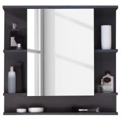 Trendteam Armoire de toilette Angulo - Avec éclairage - Graphite -Meubles de salle de bain Soldes 2022 1000344571 220427 030 DETAILS P000000001000344571