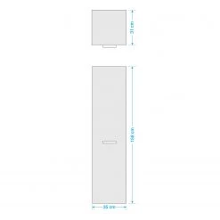 Trendteam Colonne de salle de bain Geo - Imitation chêne artisan 11 Trendteam Colonne de salle de bain Geo - Imitation chêne artisan -Meubles de salle de bain Soldes 2022 1000344605 220407 500 SKETCH DETAILS P000000001000344605 sketch
