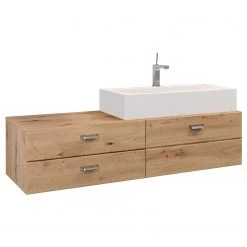 Trendteam Salle de bain Geo I (4 éléments) - Imitation chêne artisan -Meubles de salle de bain Soldes 2022 1000344610 220407 060 DETAILS P000000001000344610