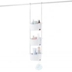 Umbra Porte savon douche Flex - Matière plastique - Blanc -Meubles de salle de bain Soldes 2022 1000346977 220516 030 DETAILS P000000001000346977