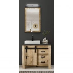 Ridgevalley Salle de bain Shutter I (2 éléments.) - Imitation chêne