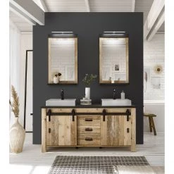 Ridgevalley Salle de bain Shutter IV (4 éléments.) - Imitation chêne -Meubles de salle de bain Soldes 2022 1000348735 220505 023 MOOD DETAILS P000000001000348735 mood