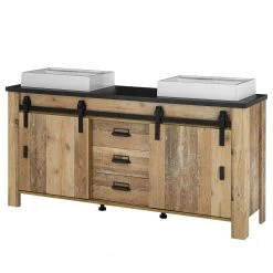 Ridgevalley Salle de bain Shutter VI (3 éléments.) - Imitation chêne -Meubles de salle de bain Soldes 2022 1000348737 220505 040 DETAILS P000000001000348737