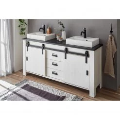 Ridgevalley Salle de bain Shutter II (3 éléments) - Imitation pin blanc 18 Ridgevalley Salle de bain Shutter II (3 éléments) - Imitation pin blanc -Meubles de salle de bain Soldes 2022 1000348738 220505 022 MOOD DETAILS P000000001000348738 mood