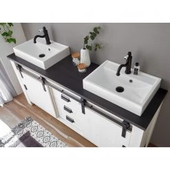 Ridgevalley Salle de bain Shutter II (3 éléments) - Imitation pin blanc 19 Ridgevalley Salle de bain Shutter II (3 éléments) - Imitation pin blanc -Meubles de salle de bain Soldes 2022 1000348738 220505 023 MOOD DETAILS P000000001000348738 mood