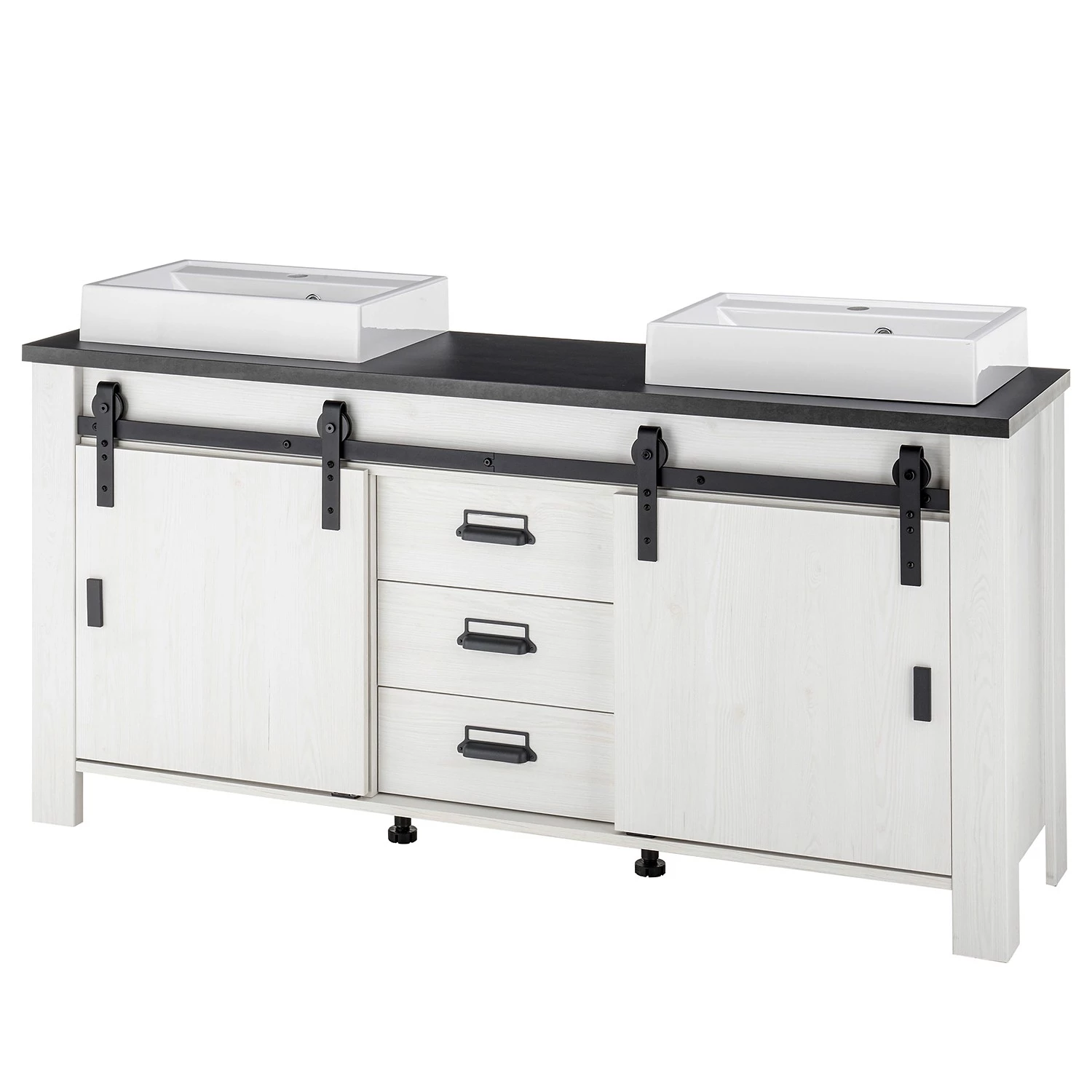 Ridgevalley Salle de bain Shutter II (3 éléments) - Imitation pin blanc 10 Ridgevalley Salle de bain Shutter II (3 éléments) - Imitation pin blanc – Image 8