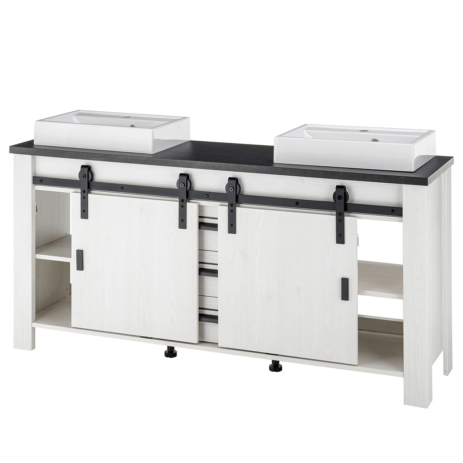 Ridgevalley Salle de bain Shutter II (3 éléments) - Imitation pin blanc 12 Ridgevalley Salle de bain Shutter II (3 éléments) - Imitation pin blanc – Image 10