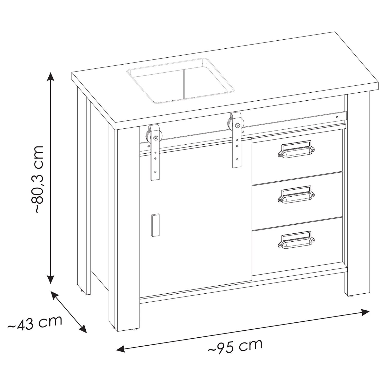 Ridgevalley Salle de bain Shutter I (2 éléments.) - Imitation pin blanc 13 Ridgevalley Salle de bain Shutter I (2 éléments.) - Imitation pin blanc – Image 11