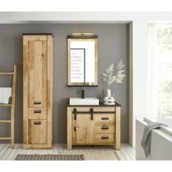 Ridgevalley Salle de bain Shutter V (3 éléments.) - Imitation chêne -Meubles de salle de bain Soldes 2022 1000348740 220505 021 MOOD DETAILS P000000001000348740 mood