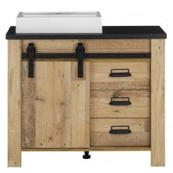 Ridgevalley Salle de bain Shutter V (3 éléments.) - Imitation chêne -Meubles de salle de bain Soldes 2022 1000348740 220505 041 DETAILS P000000001000348740