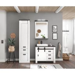 Ridgevalley Salle de bain Shutter V (3 éléments.) - Imitation pin blanc -Meubles de salle de bain Soldes 2022 1000348741 220505 021 MOOD DETAILS P000000001000348741 mood