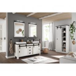 Ridgevalley Salle de bain Shutter VI (3 éléments.) - Imitation pin blanc -Meubles de salle de bain Soldes 2022 1000348746 220505 021 MOOD DETAILS P000000001000348746 mood