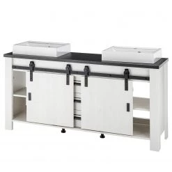 Ridgevalley Salle de bain Shutter VI (3 éléments.) - Imitation pin blanc -Meubles de salle de bain Soldes 2022 1000348746 220505 042 DETAILS P000000001000348746