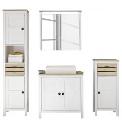 Ridgevalley Salle de bain Sona I (4 éléments) - Éclairage inclus - Blanc / Imitation chêne Sanremo 18 Ridgevalley Salle de bain Sona I (4 éléments) - Éclairage inclus - Blanc / Imitation chêne Sanremo -Meubles de salle de bain Soldes 2022 1000349876 220802 030 DETAILS P000000001000349876