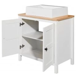 Ridgevalley Salle de bain Sona I (4 éléments) - Éclairage inclus - Blanc / Imitation chêne Sanremo 22 Ridgevalley Salle de bain Sona I (4 éléments) - Éclairage inclus - Blanc / Imitation chêne Sanremo -Meubles de salle de bain Soldes 2022 1000349876 220802 034 DETAILS P000000001000349876