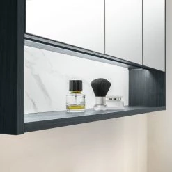 Red Living Armoire de toilette Bodmin - Avec éclairage - Noir -Meubles de salle de bain Soldes 2022 1000352171 220615 023 MOOD DETAILS P000000001000352171 mood