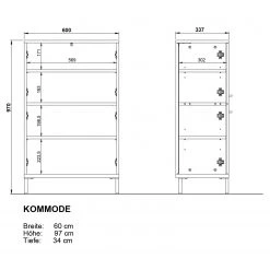 Germania Meuble bas Yonkers - Graphite -Meubles de salle de bain Soldes 2022 1000353381 220524 500 SKETCH DETAILS P000000001000353381 sketch