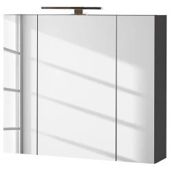 Germania Armoire de toilette Yonkers - Avec éclairage intégré - Graphite