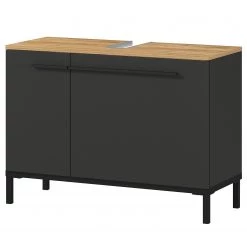 Germania Salle de bain Yonkers III (3 éléments) - Avec éclairage intégré - Graphite -Meubles de salle de bain Soldes 2022 1000353391 220524 040 DETAILS P000000001000353391