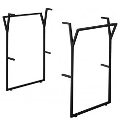 Red Living Meuble avec vasque Laos II - Fer - Noir mat / Imitation chêne artisan - Largeur : 95 cm -Meubles de salle de bain Soldes 2022 1000356769 220816 031 DETAILS P000000001000356769