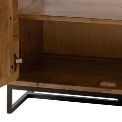 Ars manufacti Meuble sous lavabo Woodson - Acacia massif / Métal - Acacia Marron clair -Meubles de salle de bain Soldes 2022 1000361883 220624 036 DETAILS P000000001000361883