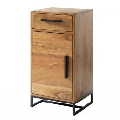 Ars manufacti Meuble bas Woodston - Acacia massif / Métal - Acacia Marron clair