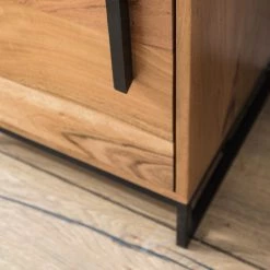 Ars manufacti Meuble bas Woodston - Acacia massif / Métal - Acacia Marron clair -Meubles de salle de bain Soldes 2022 1000361885 220624 038 DETAILS P000000001000361885