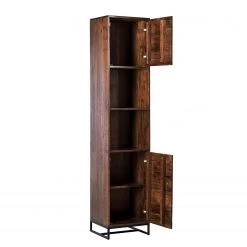 Ars manufacti Colonne de salle de bain Woodston - Acacia massif / Métal - Acacia brun -Meubles de salle de bain Soldes 2022 1000361889 220624 031 DETAILS P000000001000361889