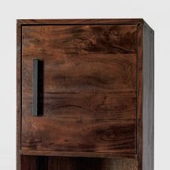 Ars manufacti Colonne de salle de bain Woodston - Acacia massif / Métal - Acacia brun -Meubles de salle de bain Soldes 2022 1000361889 220624 033 DETAILS P000000001000361889