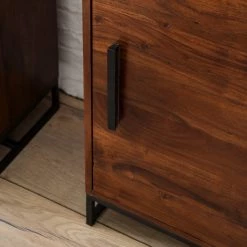 Ars manufacti Colonne de salle de bain Woodston - Acacia massif / Métal - Acacia brun -Meubles de salle de bain Soldes 2022 1000361889 220624 037 DETAILS P000000001000361889