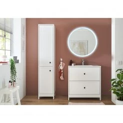 Ridgevalley Colonne de salle de bain Hovden - Blanc mat -Meubles de salle de bain Soldes 2022 1000364045 220809 021 MOOD DETAILS P000000001000364045 mood