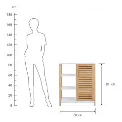 Butlers Placard de salle de bain MODERN TIMES - Bambou - Naturel / Blanc -Meubles de salle de bain Soldes 2022 1000365682 220728 500 SKETCH DETAILS P000000001000365682 sketch