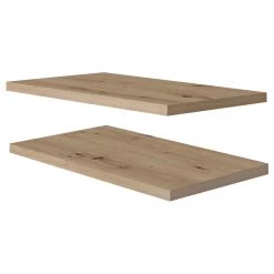 Red Living Meuble avec vasque Laos II - Fer - Noir mat / Imitation chêne artisan - Largeur : 75 cm -Meubles de salle de bain Soldes 2022 1000366329 220816 032 DETAILS P000000001000366329