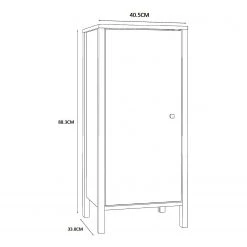 Loftscape Meuble bas Kavala - Blanc -Meubles de salle de bain Soldes 2022 1000366559 220824 500 SKETCH DETAILS P000000001000366559 sketch