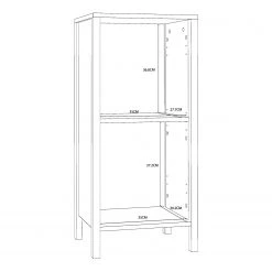 Loftscape Meuble bas Kavala - Blanc -Meubles de salle de bain Soldes 2022 1000366559 220824 501 SKETCH DETAILS P000000001000366559 sketch