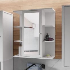 Loftscape Armoire de toilette Kavala - Sans éclairage - Blanc -Meubles de salle de bain Soldes 2022 1000366560 220824 020 MOOD DETAILS P000000001000366560 mood