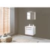 Giessbach Salle de bain Laris II - 3 éléments - Blanc brillant / Imitation chêne de Sonoma -Meubles de salle de bain Soldes 2022 badezimmerset laris ii 3 teilig hochglanz weiss eiche sonoma dekor 2826018
